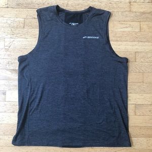 Brooks Men’s Athletic Tank Top Gray